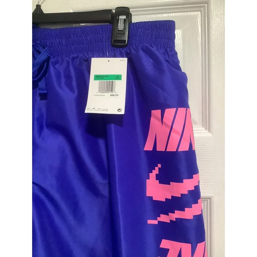 Nike Swim Trunks Men XLarge Blue Pink 7